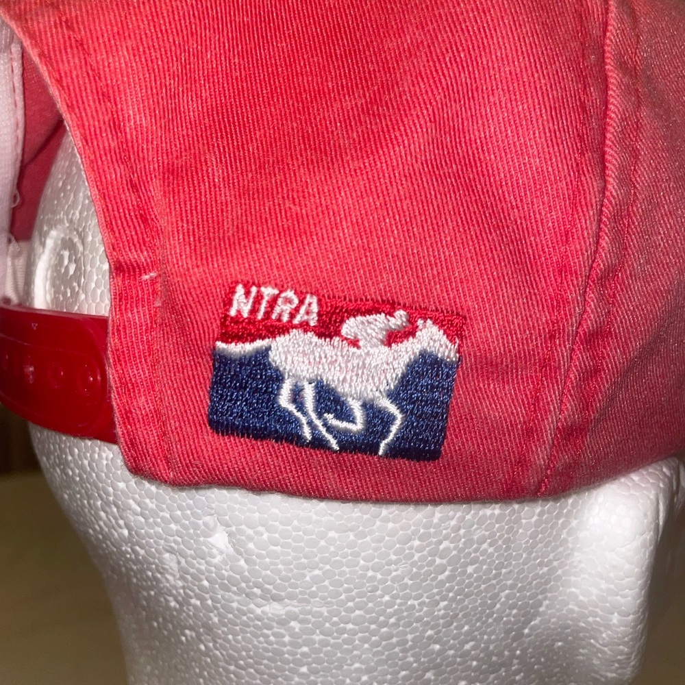 Red Cap with Embroidered Horse Logo